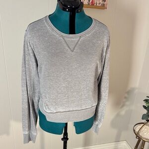 Zobha Heather Gray Crewneck Top